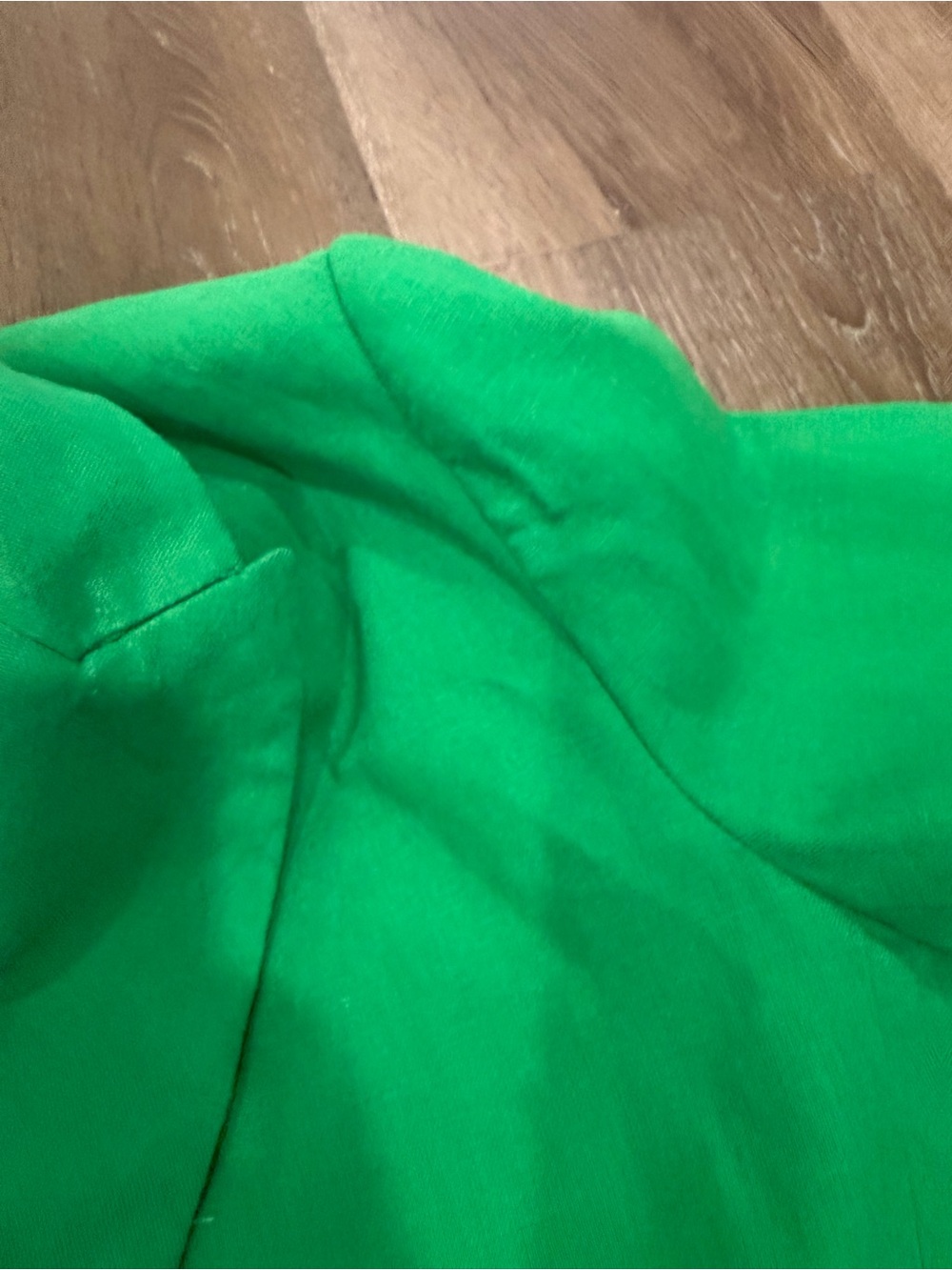 Zara Vibrant Green Open-Front Blazer Jacket - Picture 4 of 9